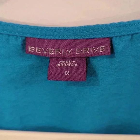 Beverly Drive Button Up Tunic Top size 1X - Picture 3 of 10